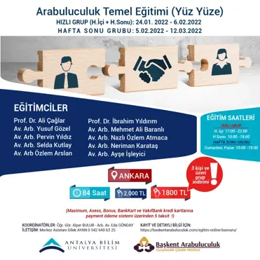 ARABULUCULUK TEMEL EĞİTİMİ