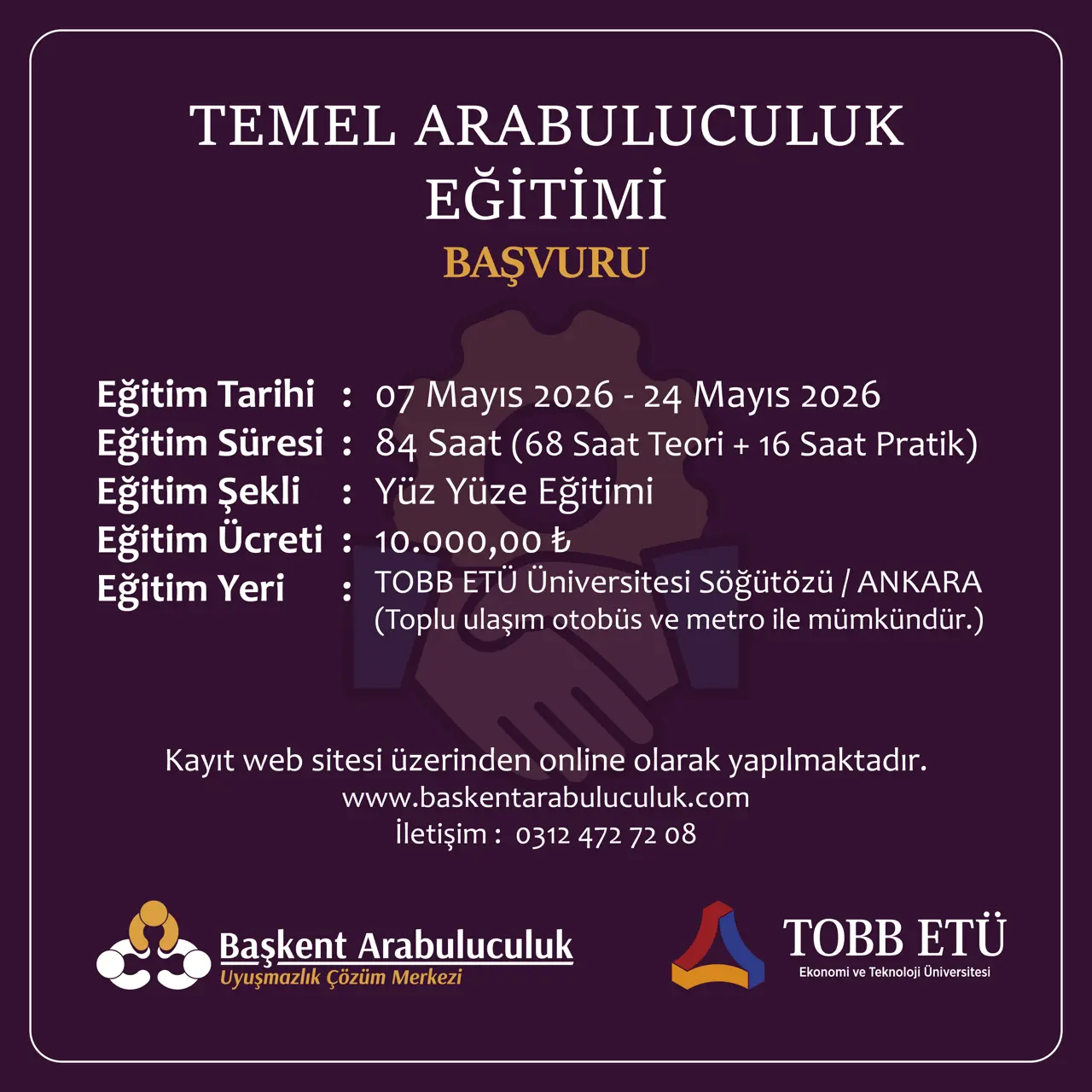 TEMEL ARABULUCULUK EĞİTİMİ