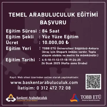 TEMEL ARABULUCULUK EĞİTİMİ