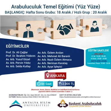 TEMEL ARABULUCULUK EĞİTİMİ